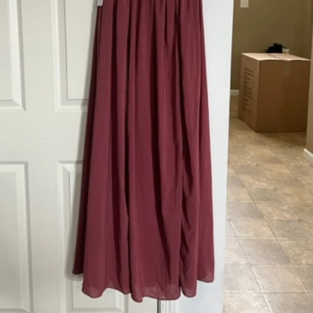 NWT AZAZIE DESERT ROSE BRIDESMAID/PROM/HOMECOMING DRESS - SZ 2 - Picture 2 of 7
